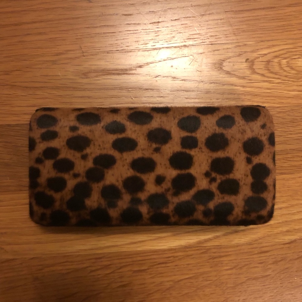 Alexandre Birman Fur Leopard Python trim Clutch